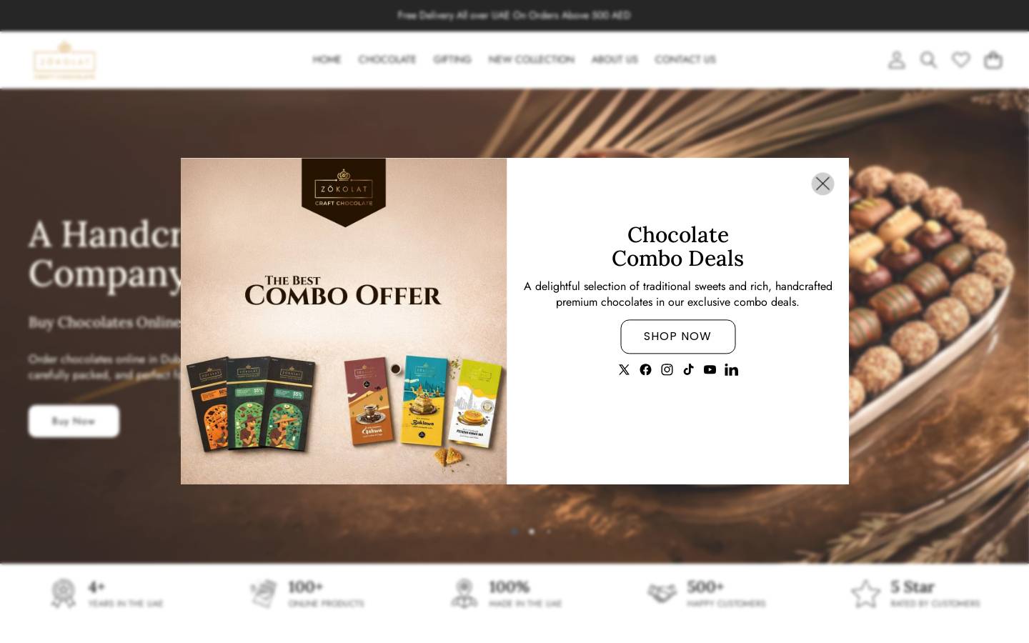 zokolat.com homepage screenshot