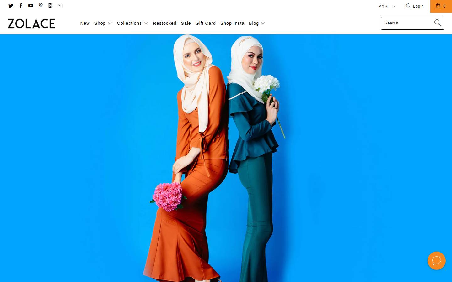 zolace.com homepage screenshot