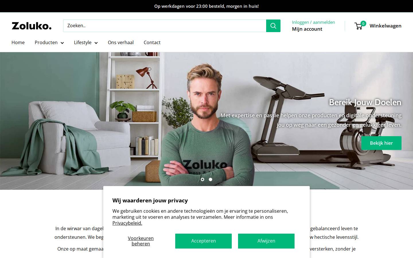 Zoluko homepage screenshot