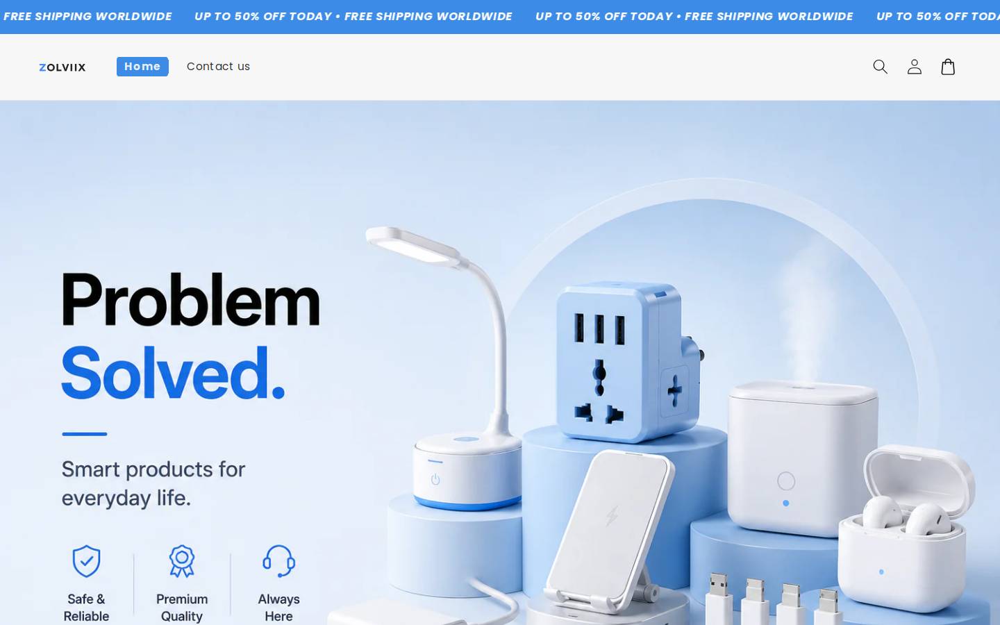 zolviix.com homepage screenshot