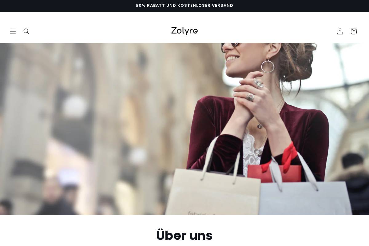 zolyre.com homepage screenshot