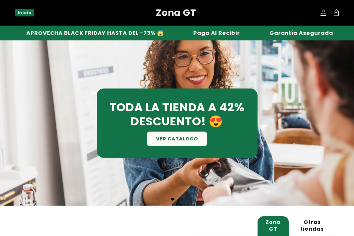 Zona GT homepage screenshot