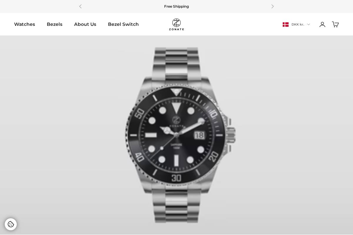 Zonate homepage screenshot