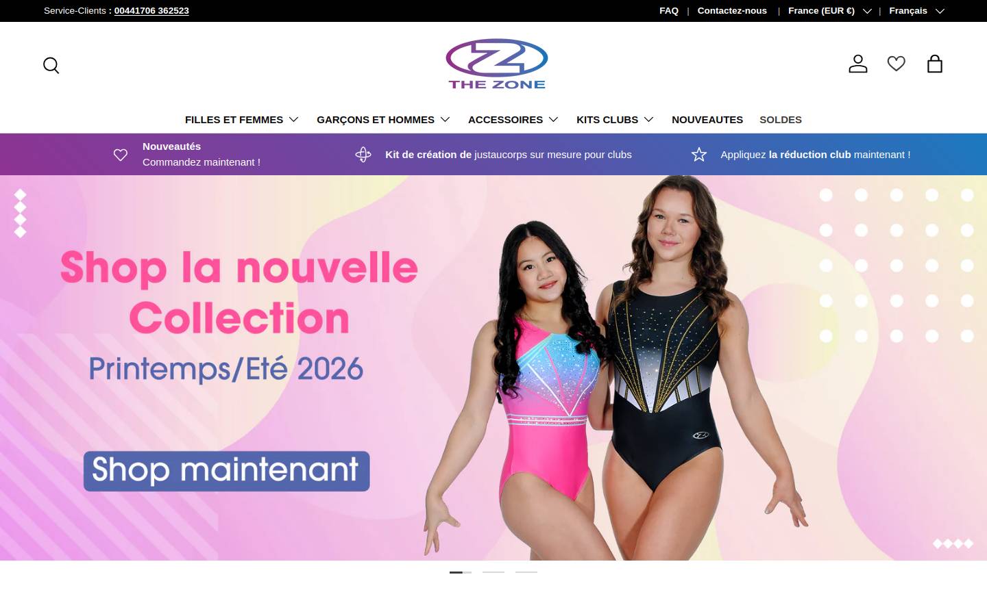 zone-gym.fr homepage screenshot