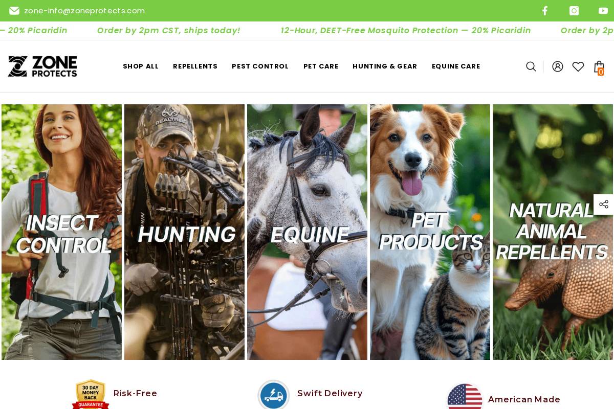 zoneprotects.com homepage screenshot