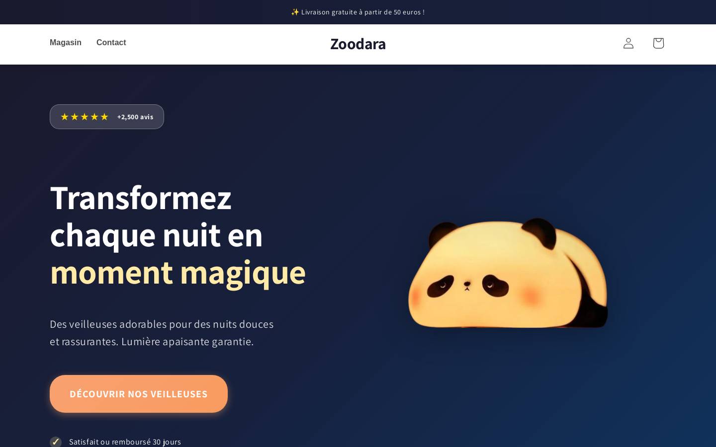 zoodara.com homepage screenshot