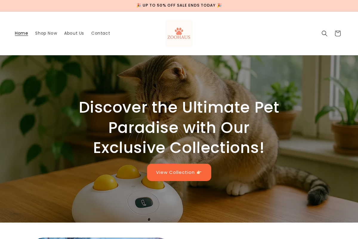 Zoohaus homepage screenshot