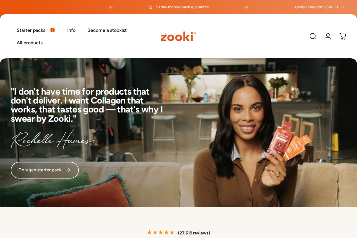 Zooki homepage screenshot