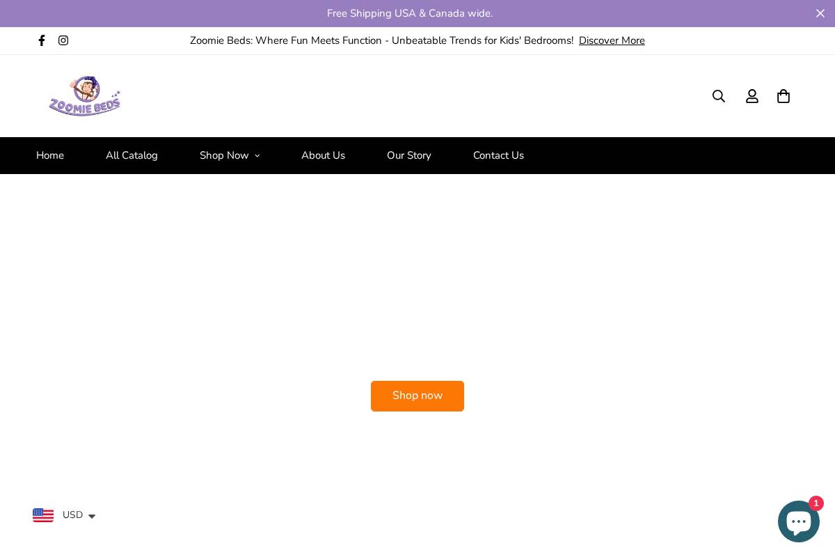 zoomiebeds.ca homepage screenshot