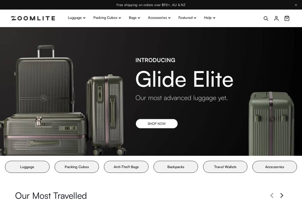 zoomlite.com.au homepage screenshot