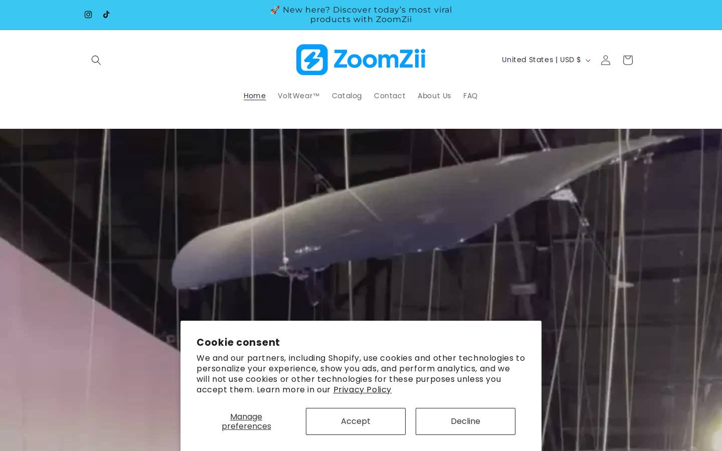 zoomzii.com homepage screenshot