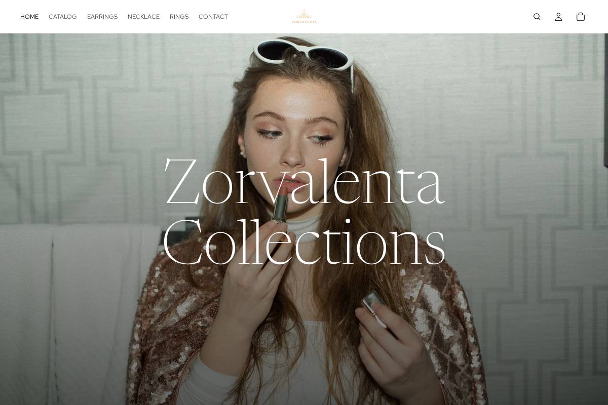 zorvalenta.com homepage screenshot