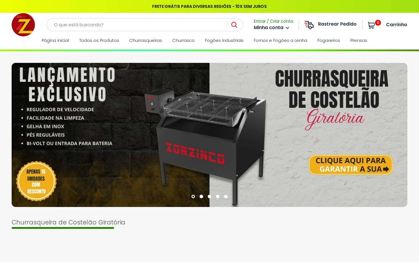 zorzinco.com.br homepage screenshot