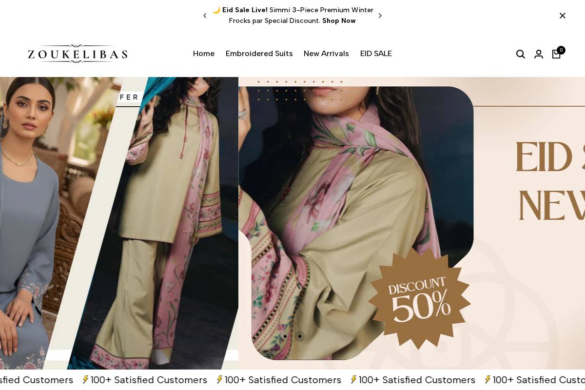 zoukelibas.online homepage screenshot