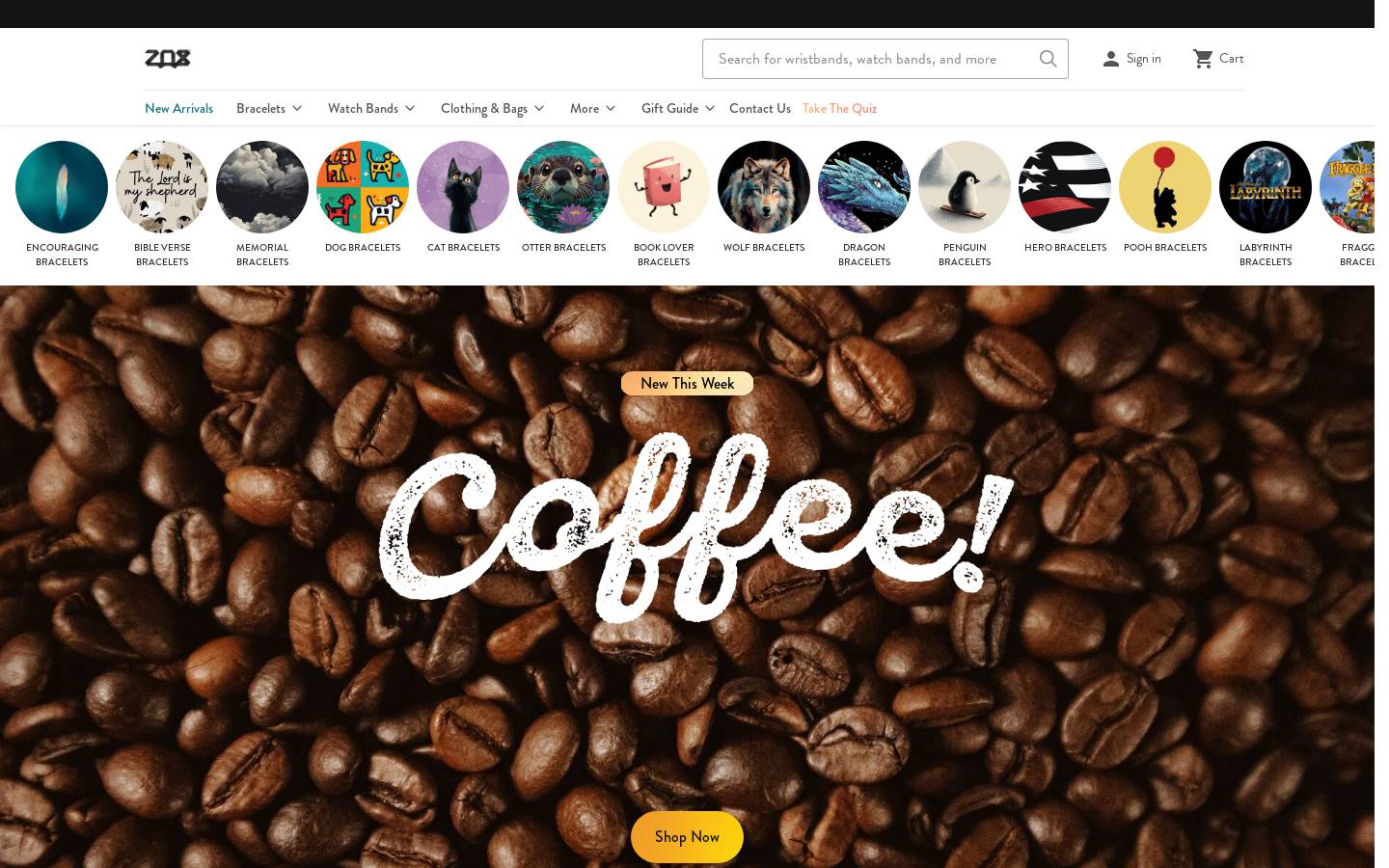 ZOX homepage screenshot