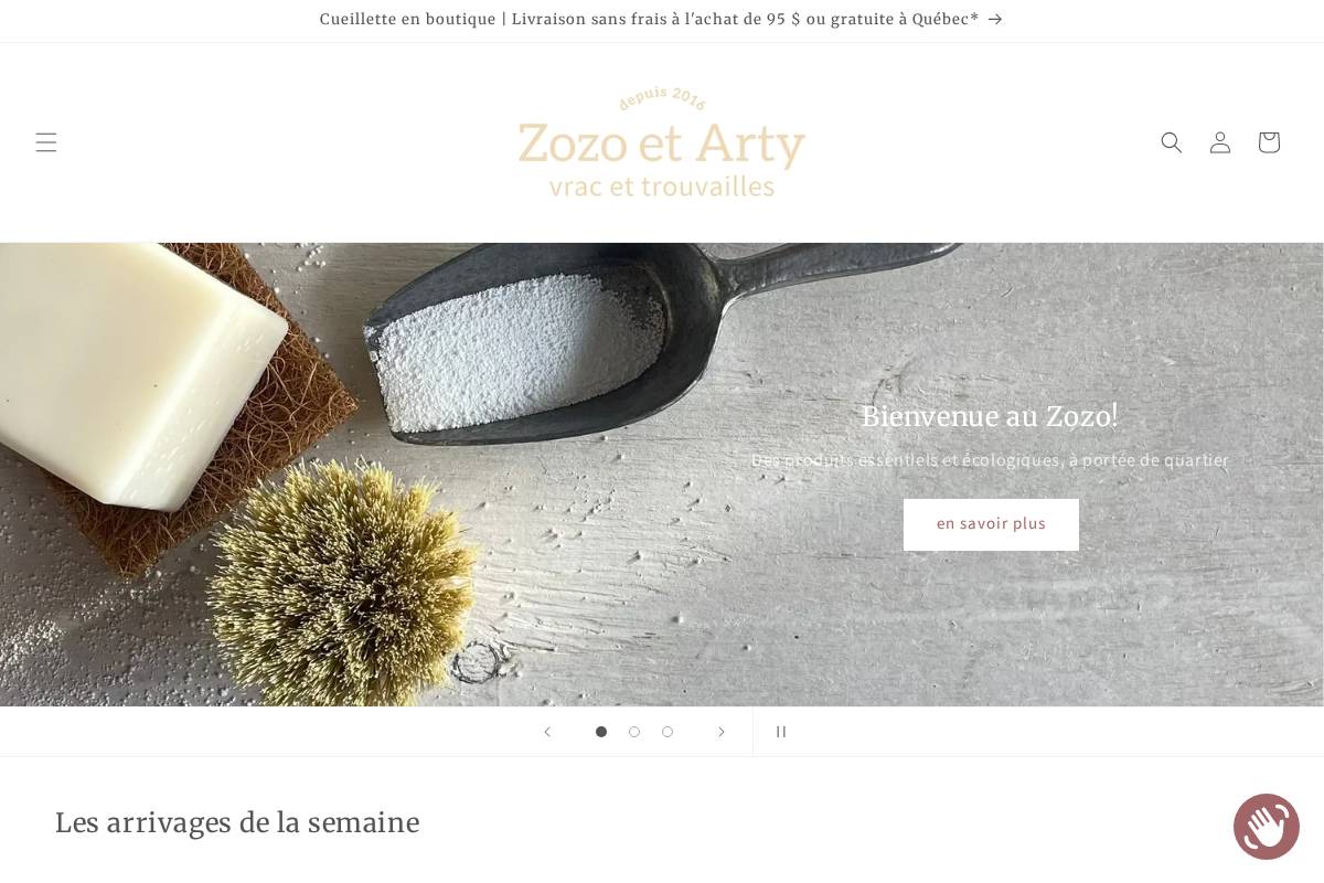 zozoetarty.com homepage screenshot