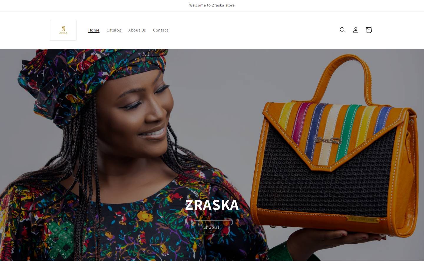 zraska.com homepage screenshot