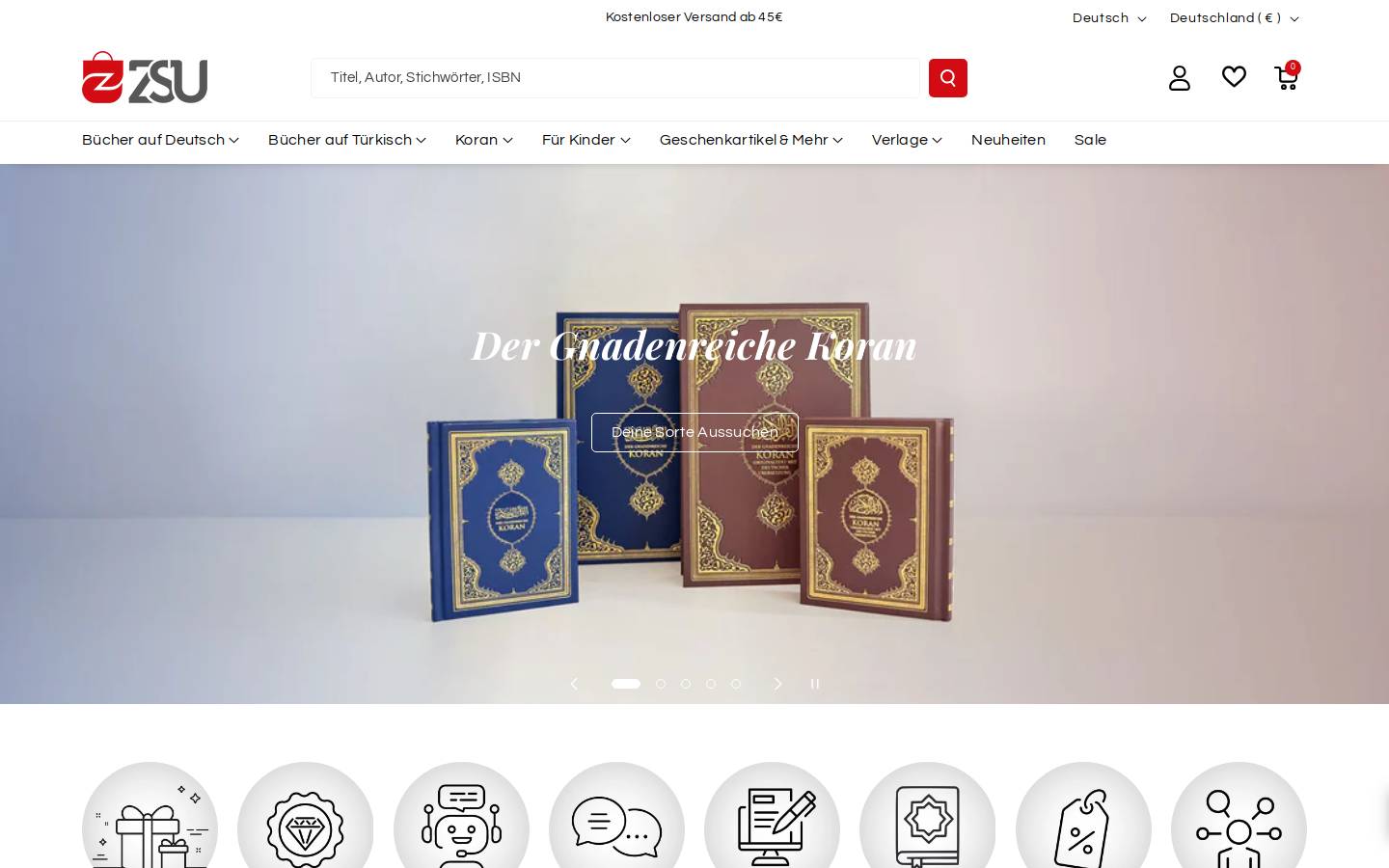 Zsu Shop homepage screenshot