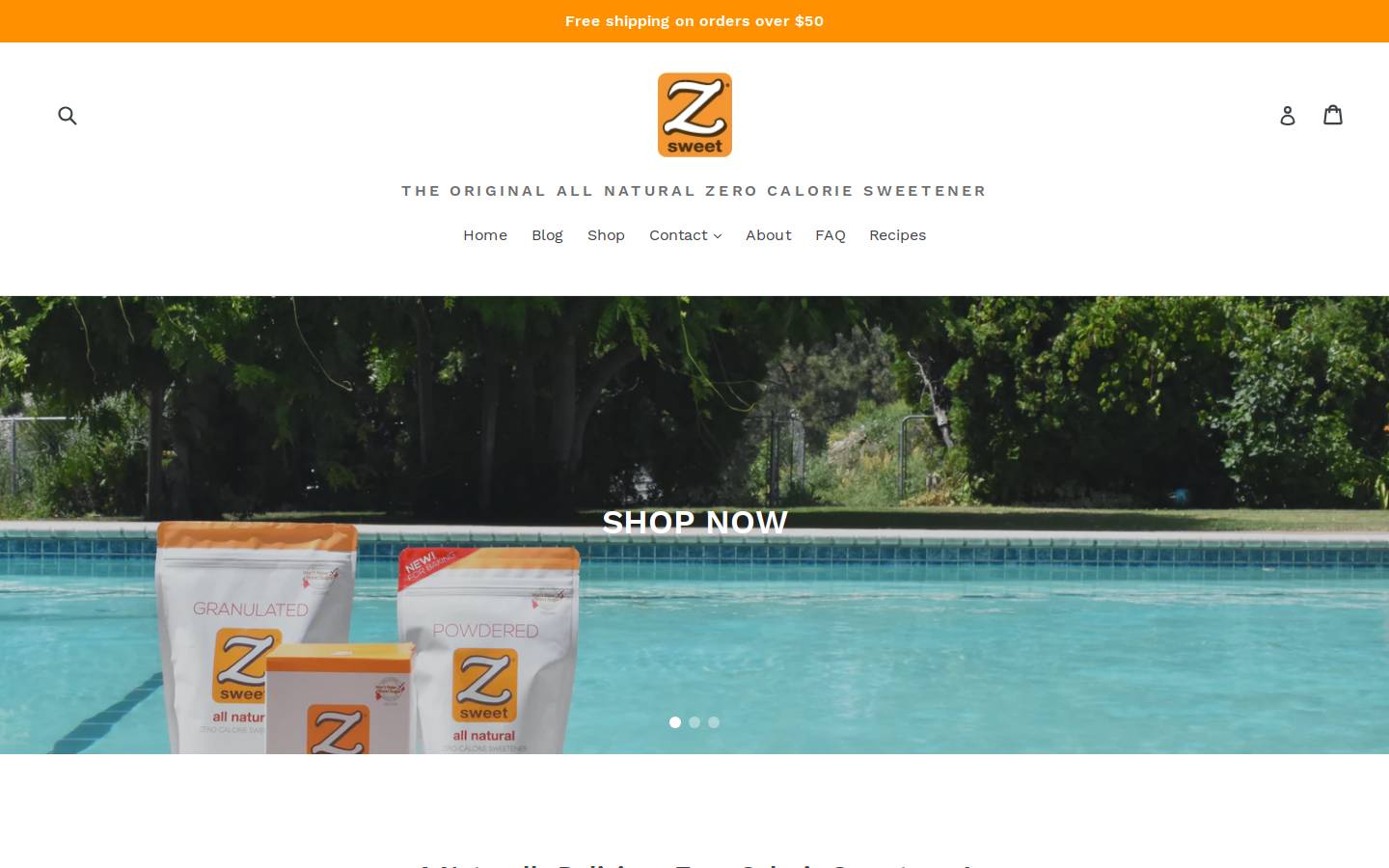 zsweet.com homepage screenshot