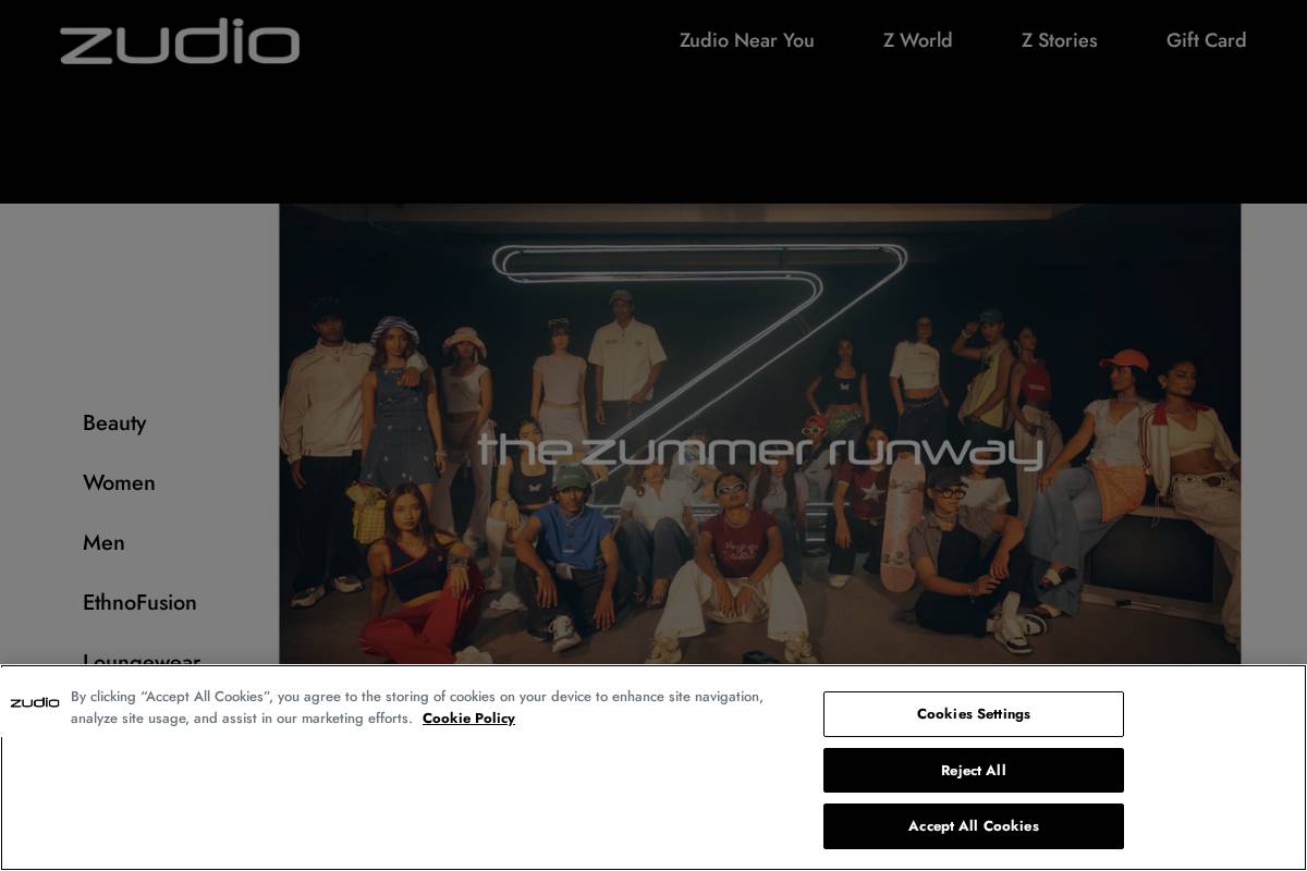 zudio.com homepage screenshot