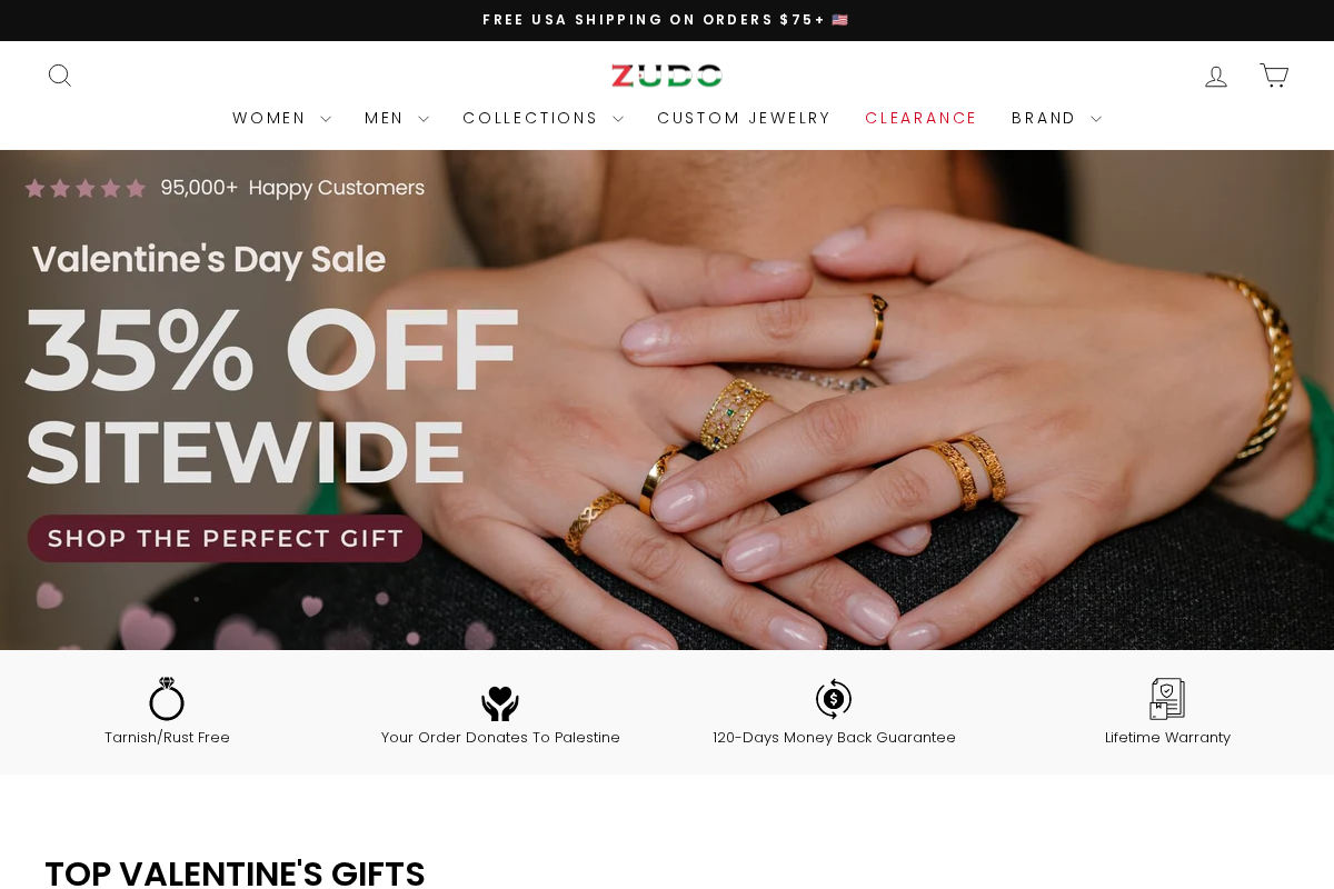 ZUDO homepage screenshot