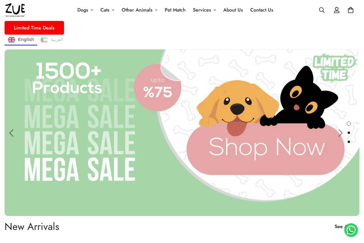 zue-kw.com homepage screenshot