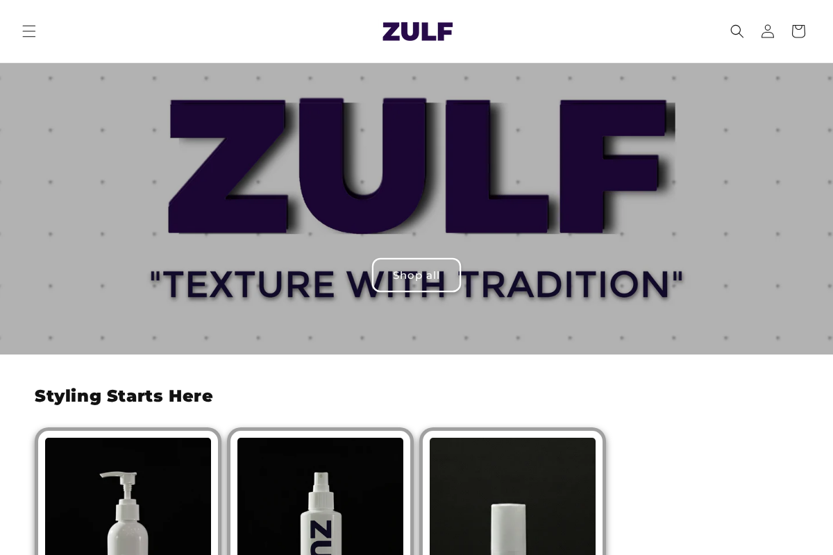 ZULF homepage screenshot