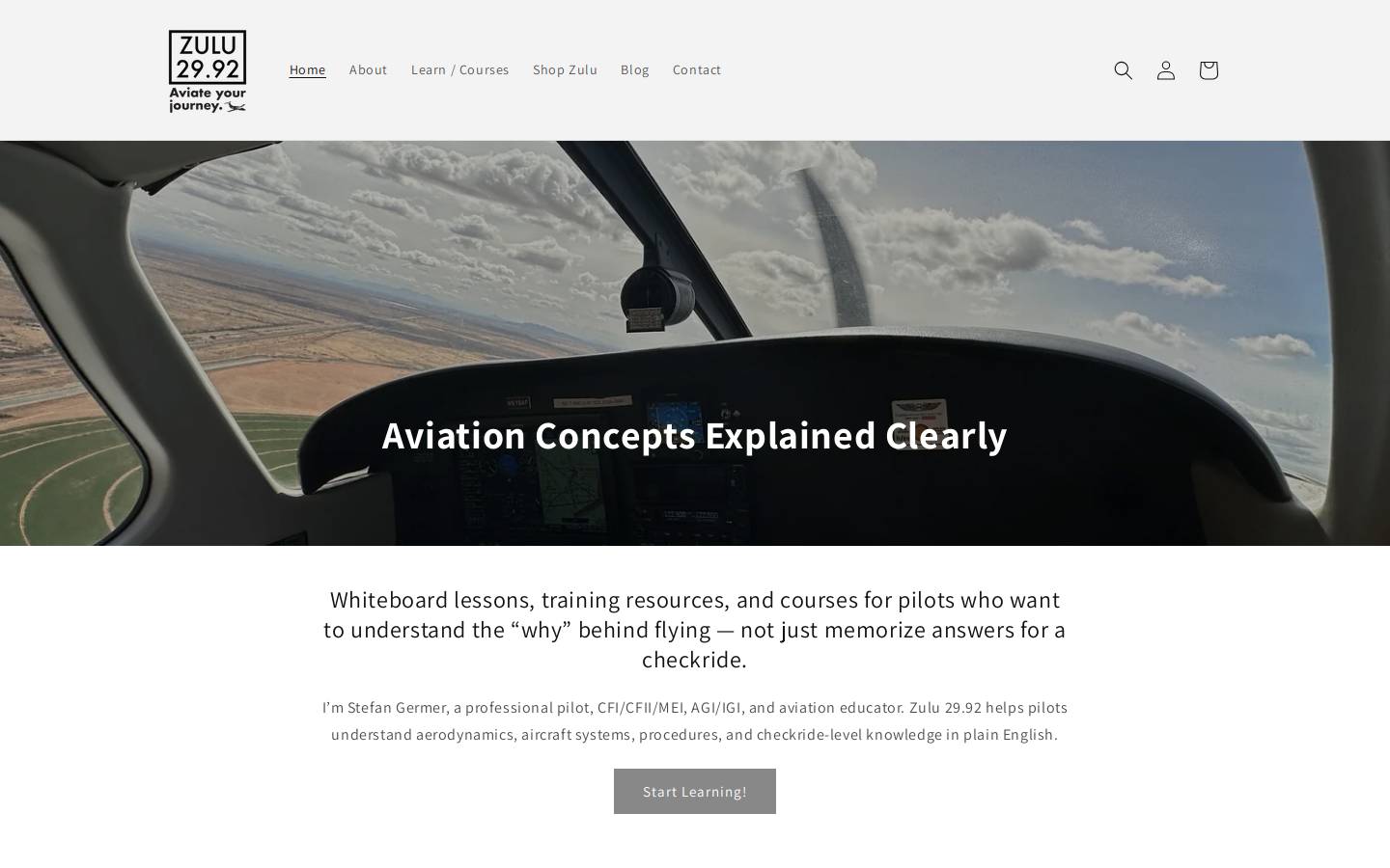 zulu2992.com homepage screenshot