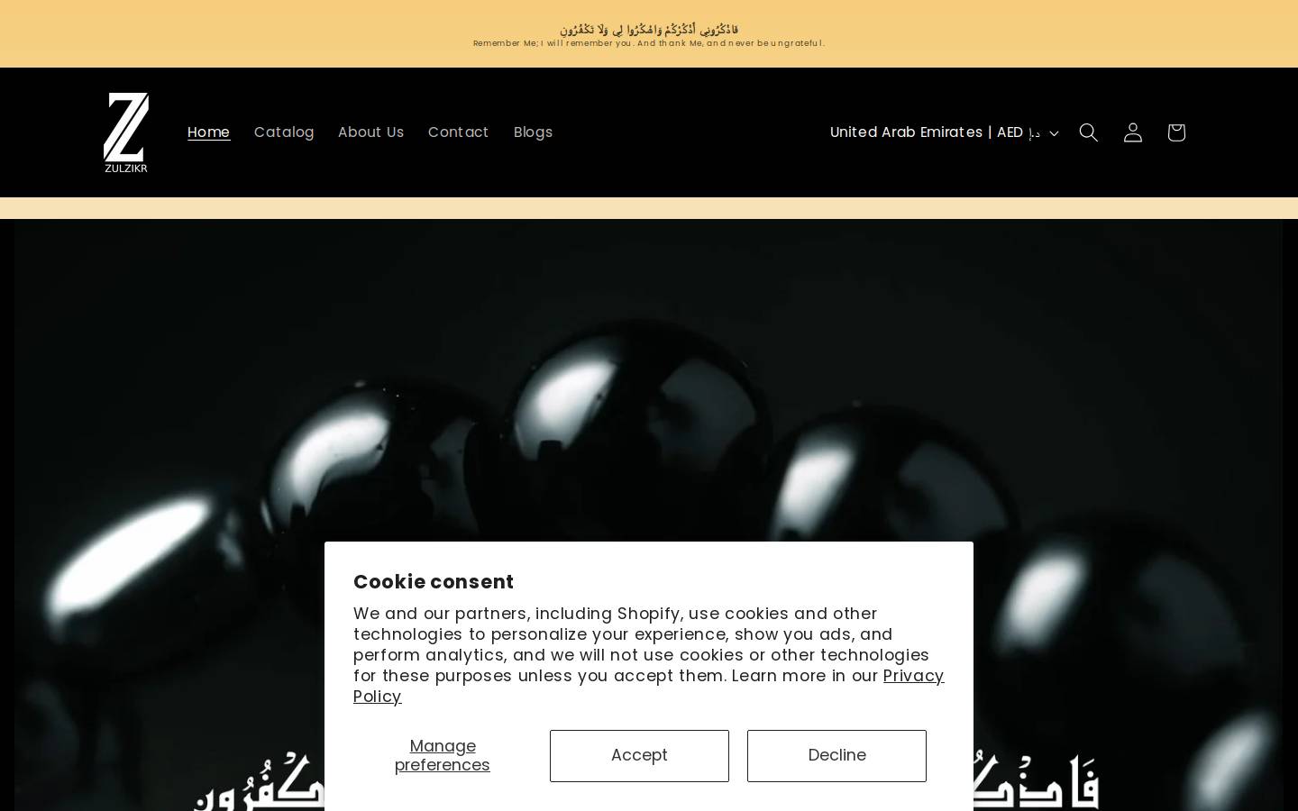 zulzikr.com homepage screenshot