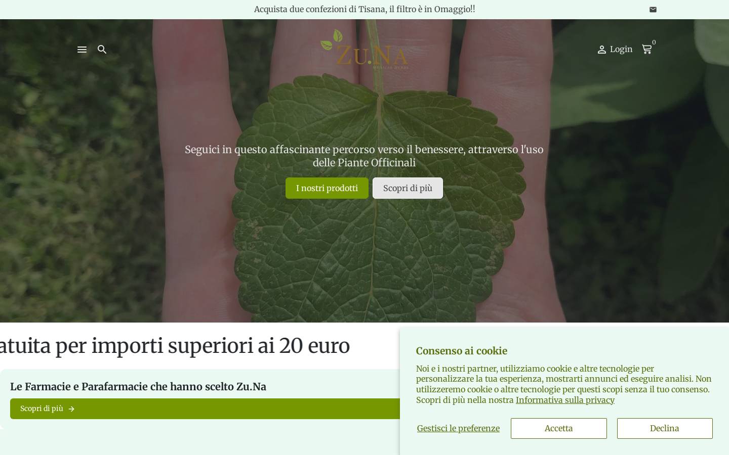zunamed.com homepage screenshot
