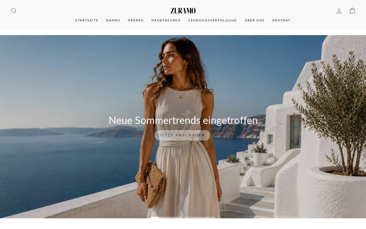 Zuramo homepage screenshot