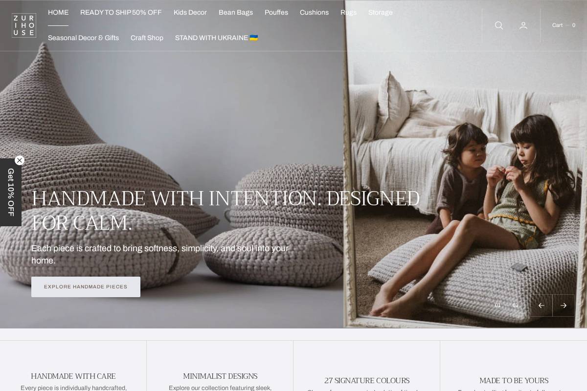 zurihouse.com homepage screenshot