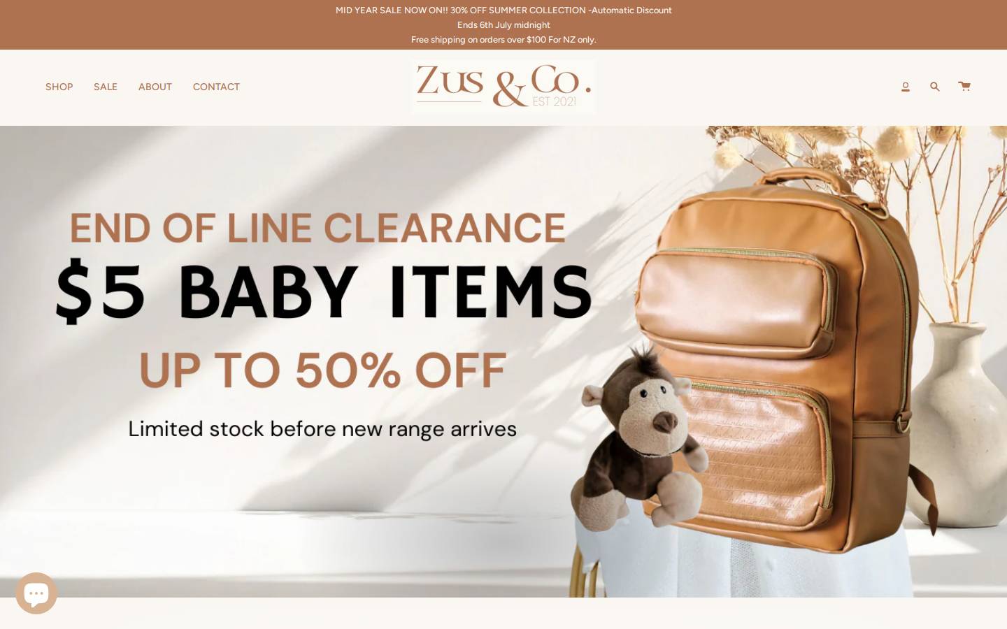 zusandco.co.nz homepage screenshot