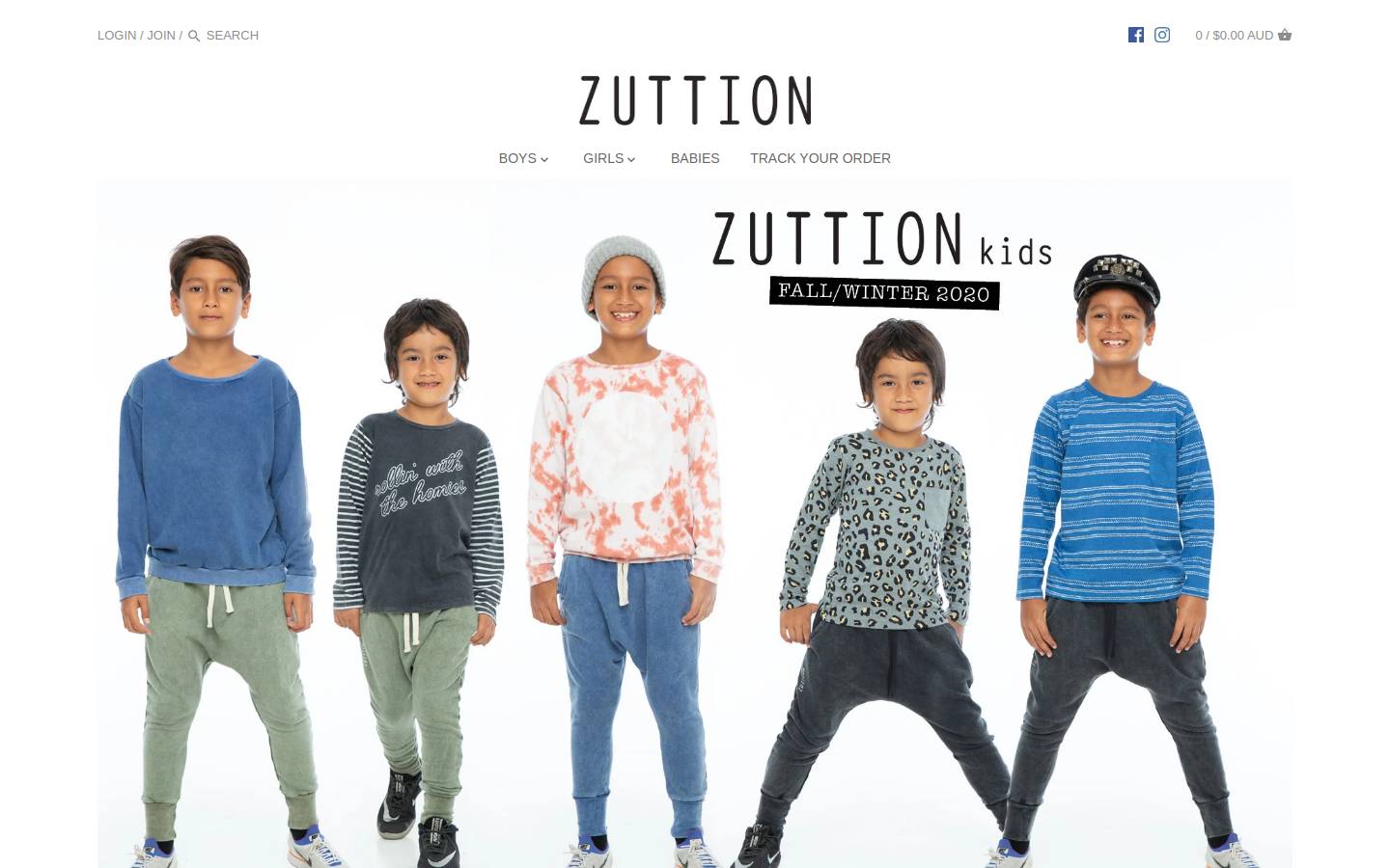 zuttion.com.au homepage screenshot