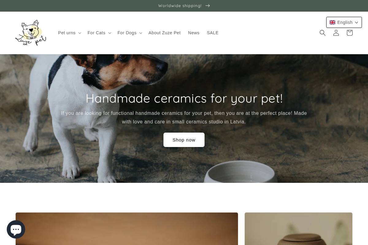 zuzepet.com homepage screenshot