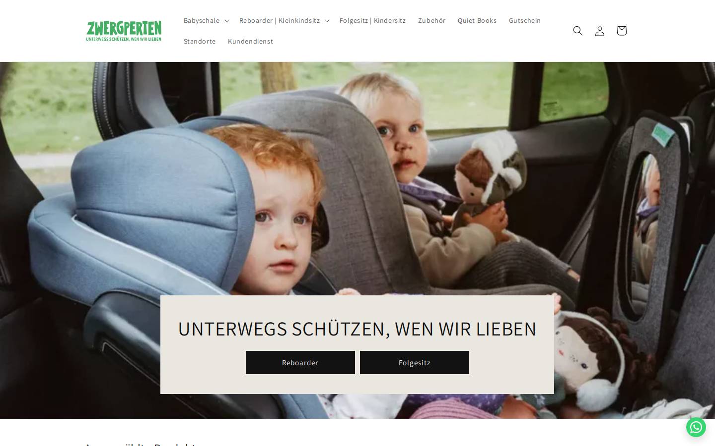 zwergperten-shop.ch homepage screenshot