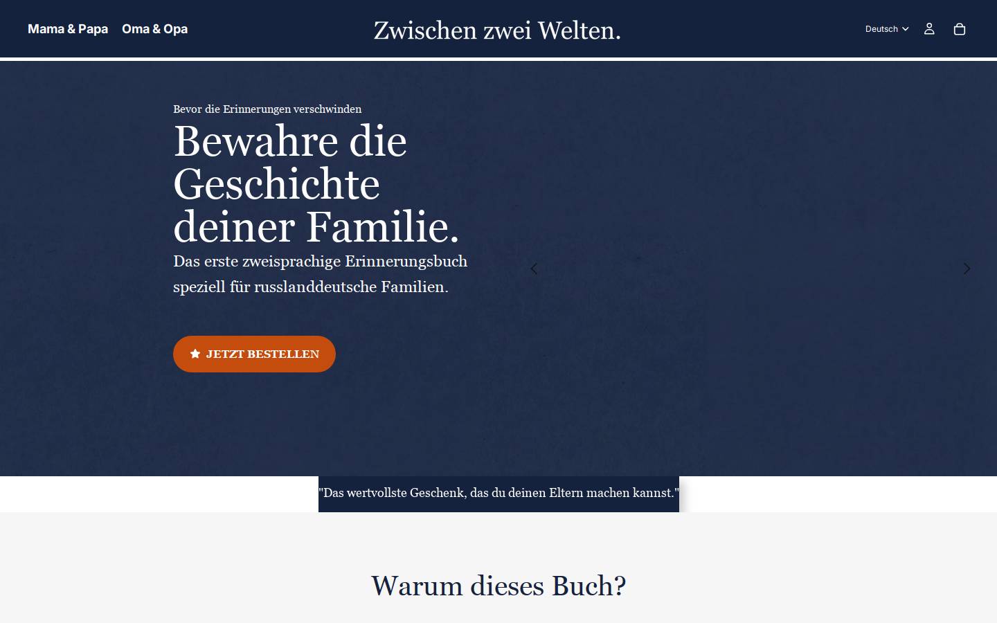 zwischenzweiwelten.com homepage screenshot