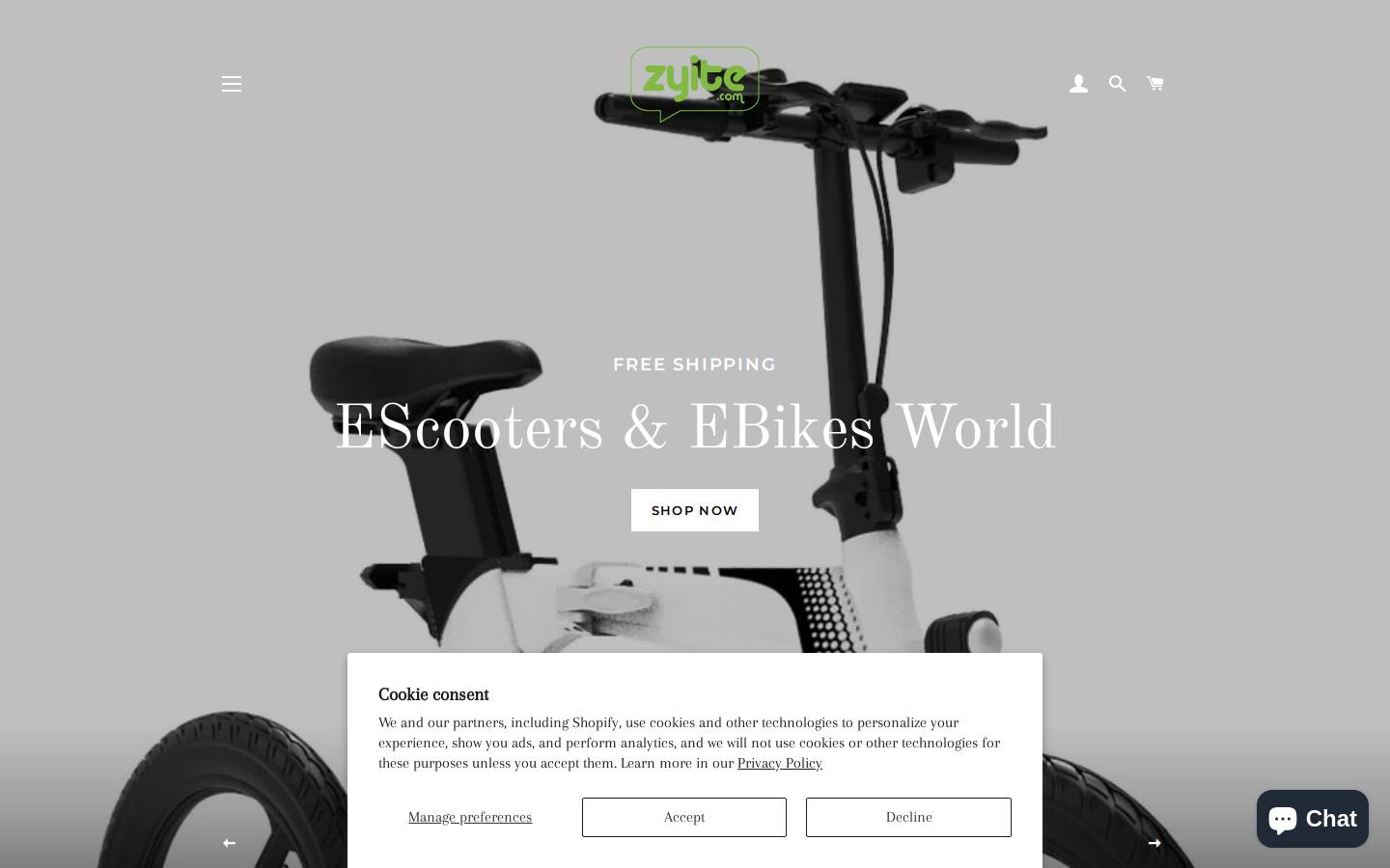 zyite.com homepage screenshot