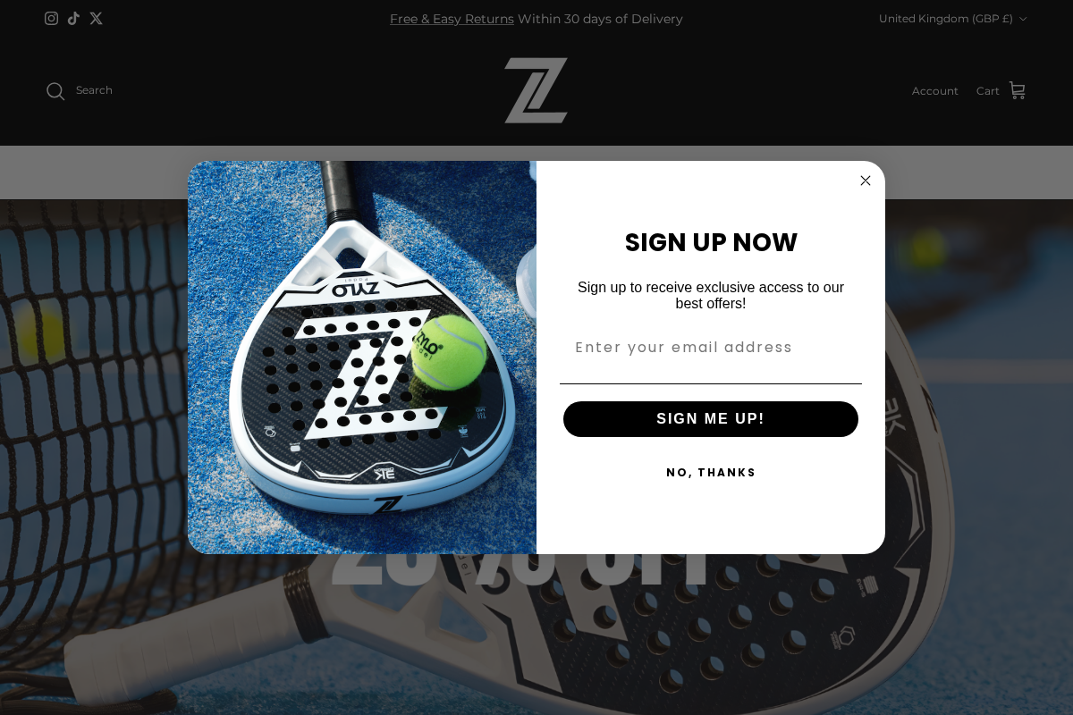 Zylo Padel homepage screenshot