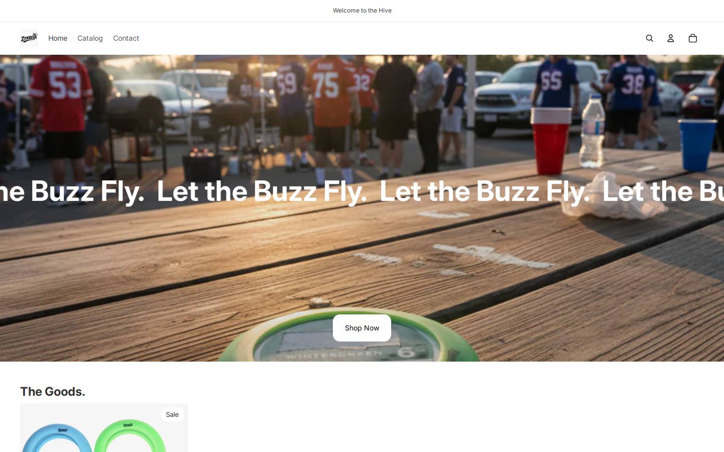 zynbee.shop homepage screenshot