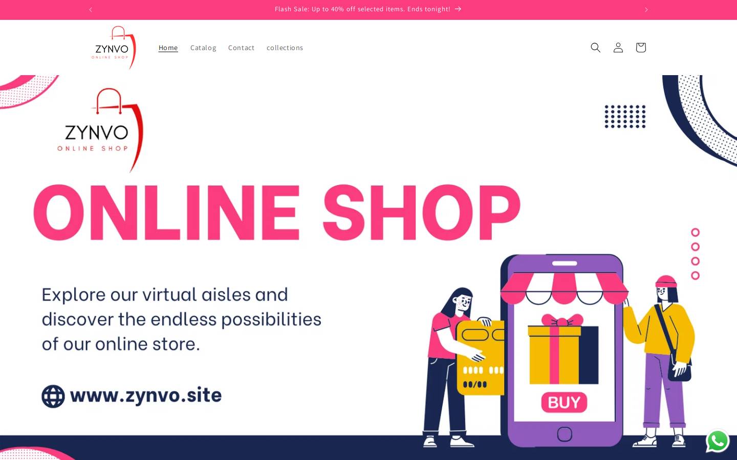 zynvo.site homepage screenshot