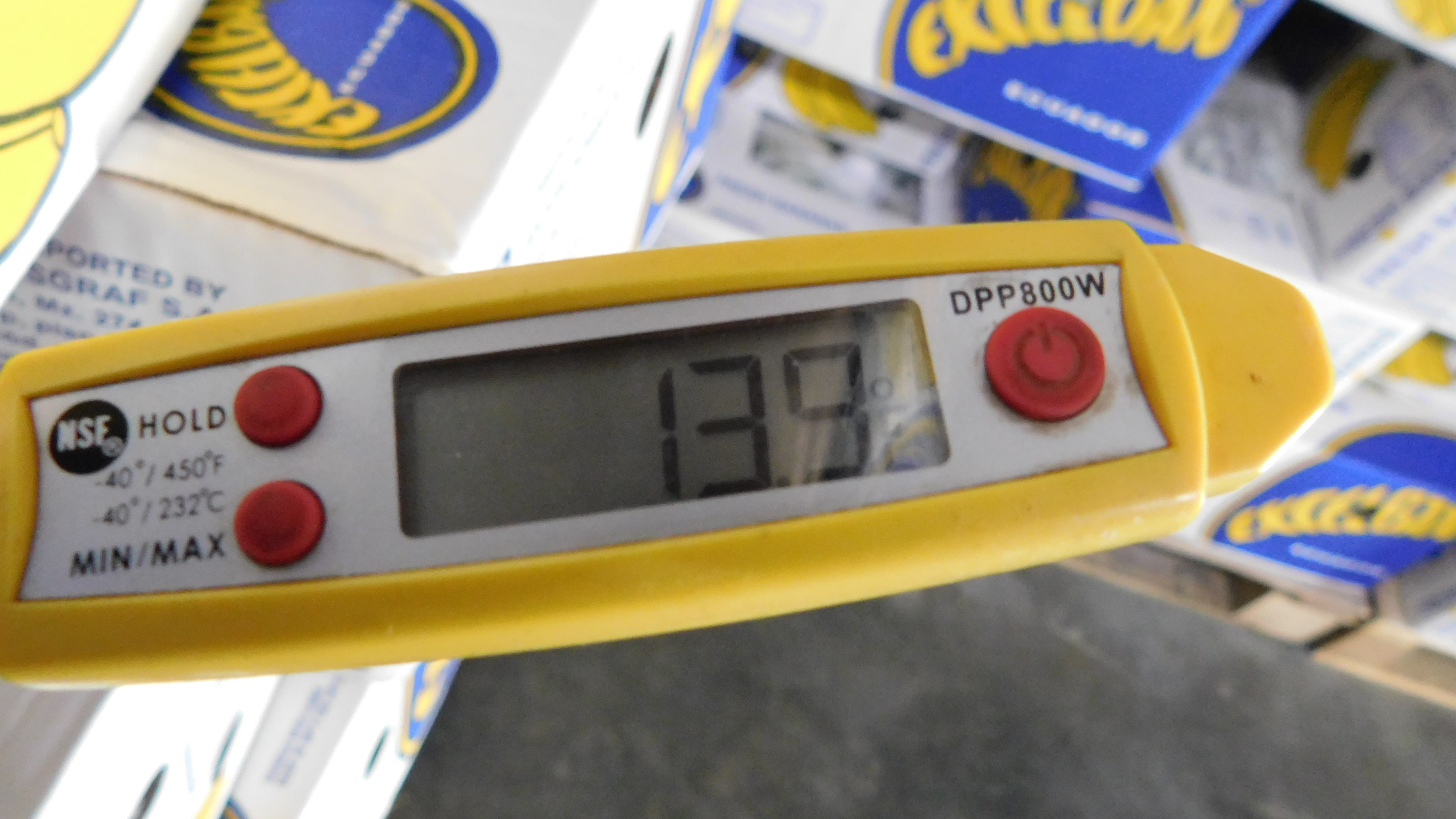 Cold storage. Temperature measurement