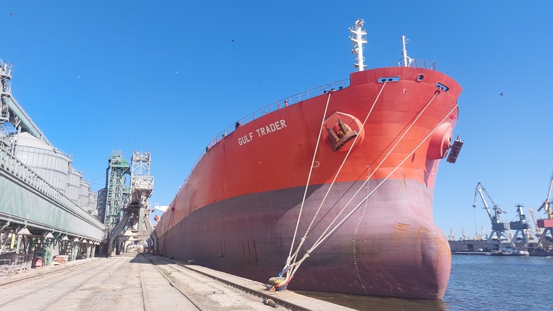 Vessel berthed at Constanta Port