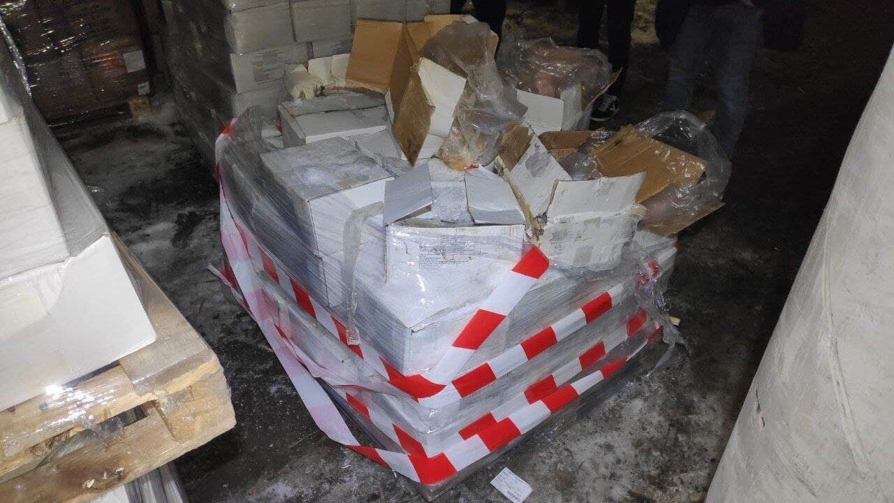 Sorted damaged cargo