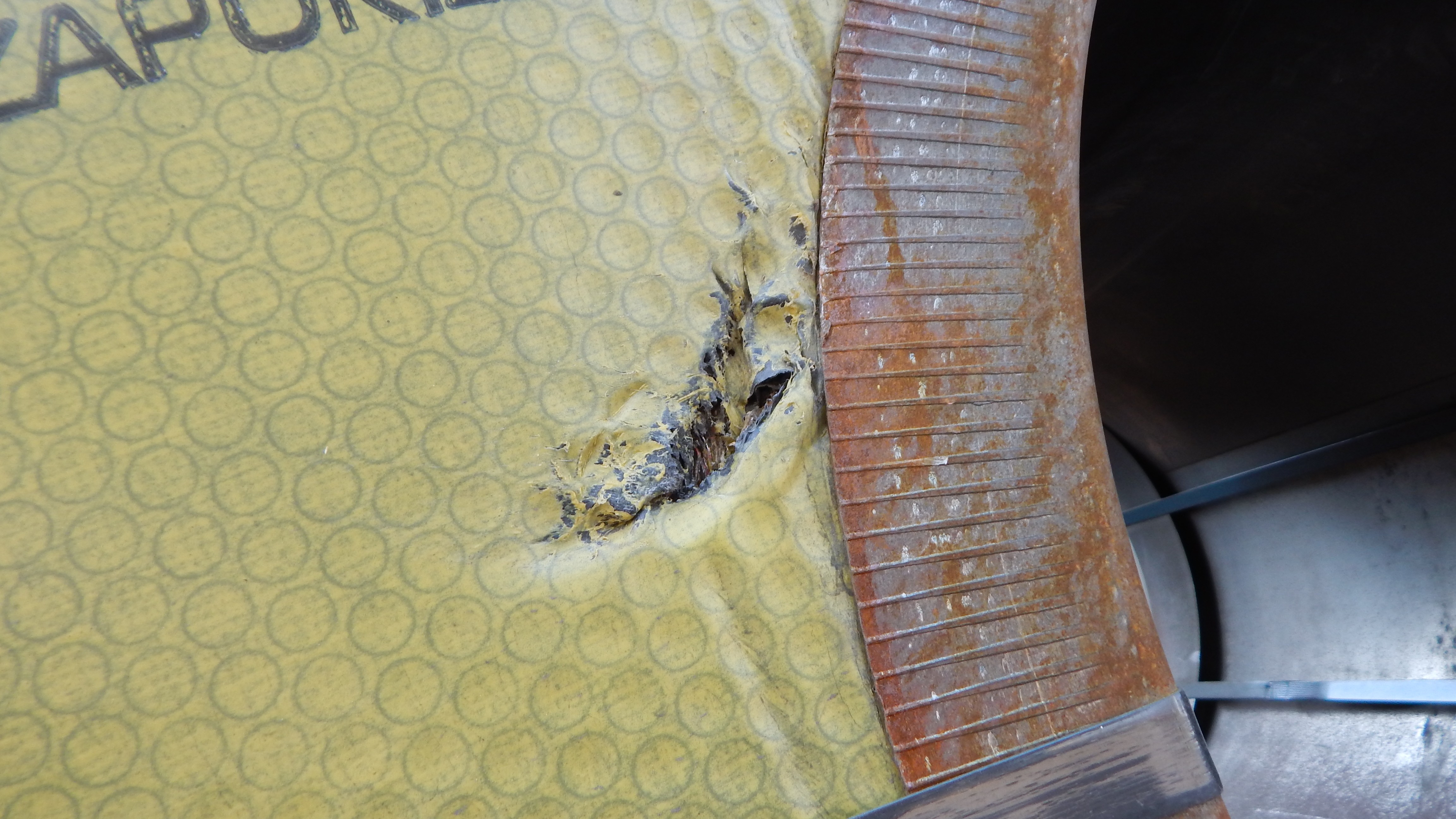 Damage to cold rolled coil packing