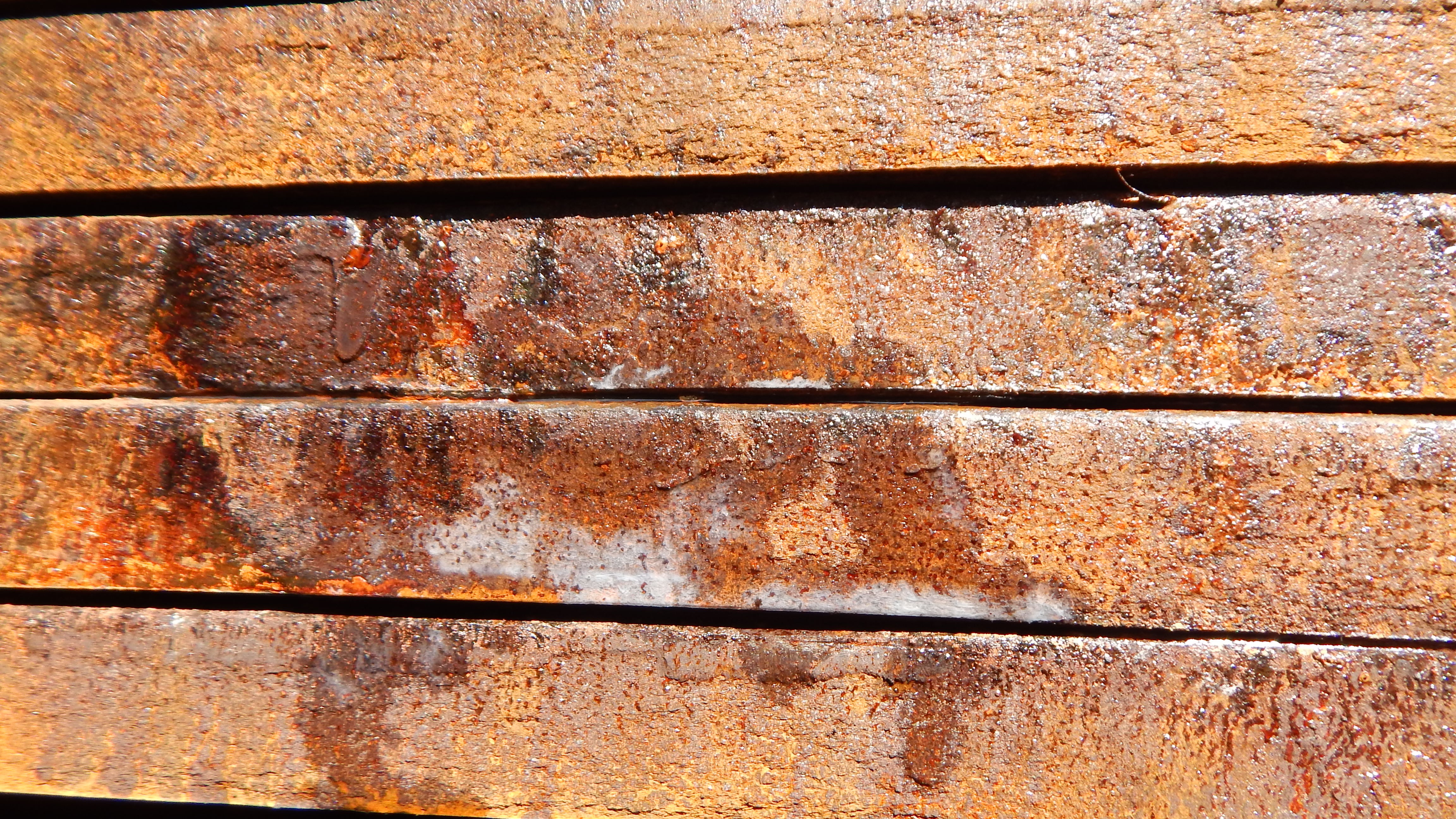Testing of rusted steel surface by silver nitrate, result positive