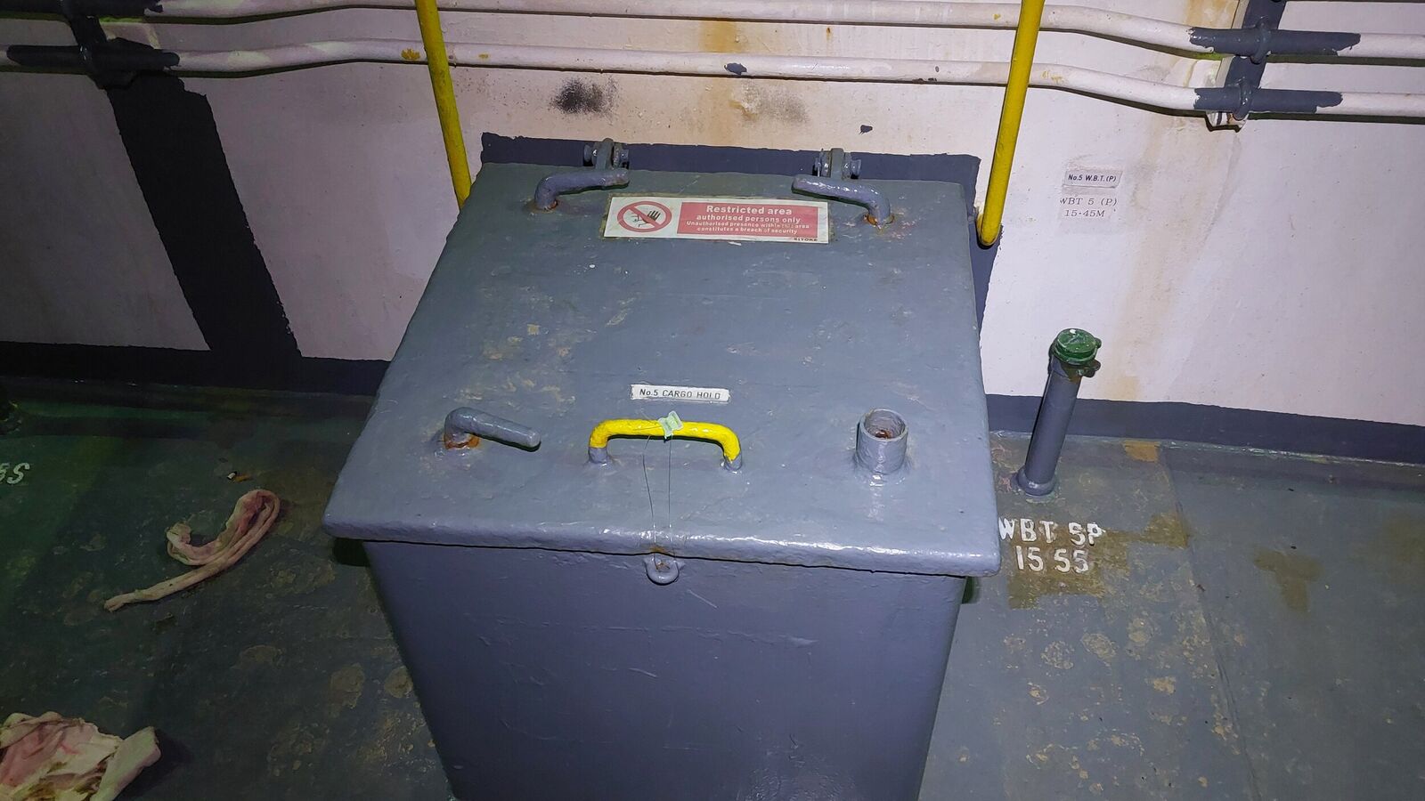 General view of sealed manhole