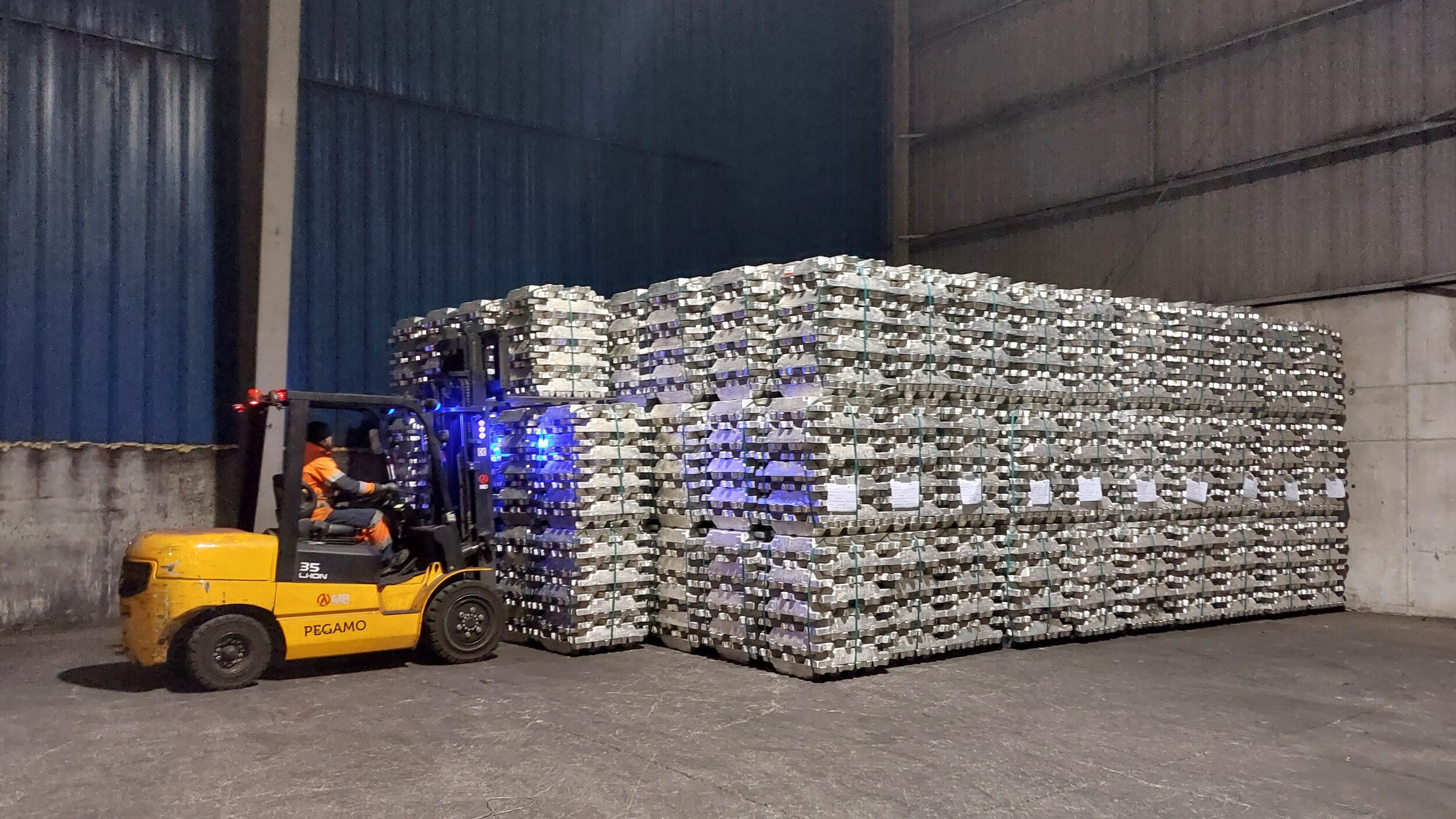 Stock Inspection. View of commodity in the warehouse