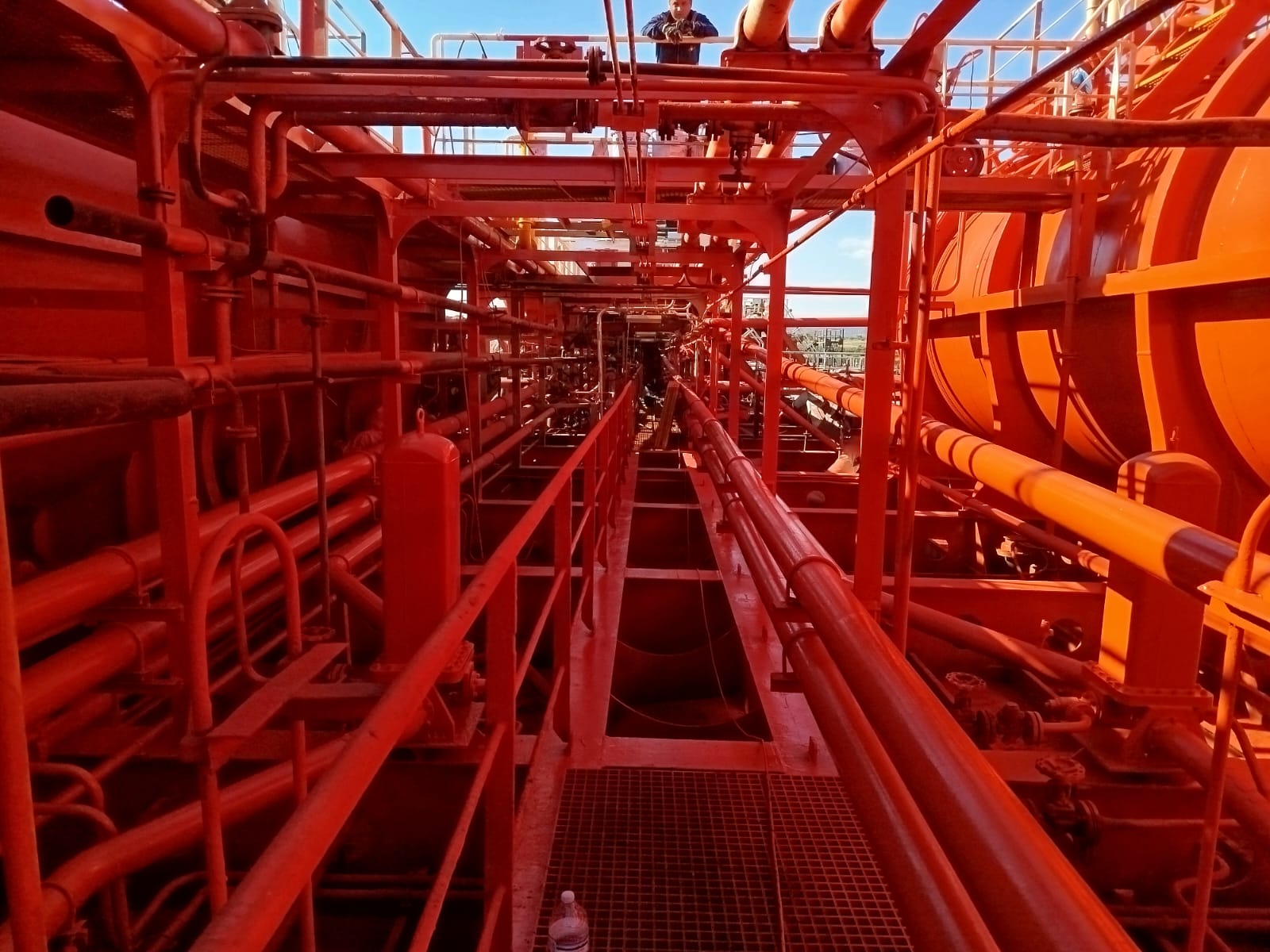 Cleaned and painted main deck