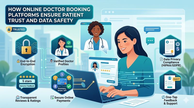 How Online Doctor Booking Platforms Ensure Patient Trust and Data Safety